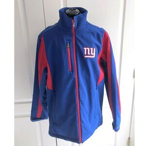New York Giants All Weather Jacket, Size Large, NFL Team Apparel Blue Red NYG